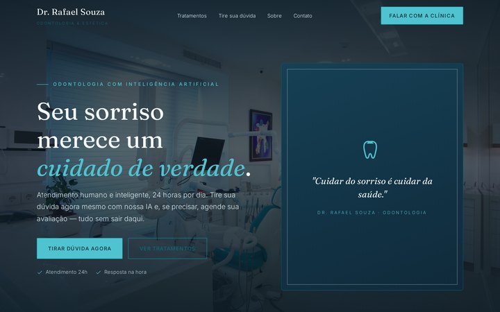 Tela da solução Clínica Odontológica