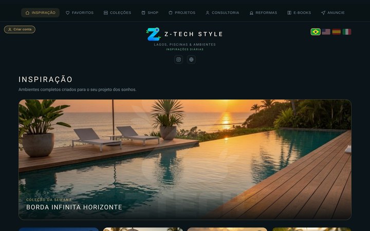 Tela da solução Ztech Style